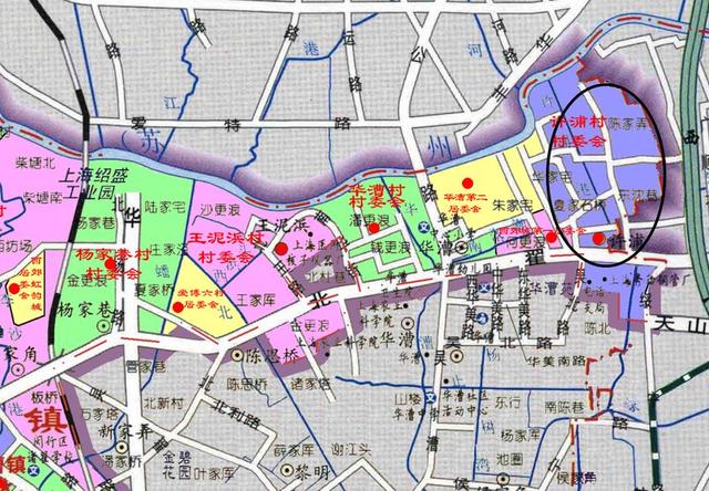 上海虹橋商務(wù)區(qū)北部的許浦村：大部分要動遷，成為綠化為主的地區(qū)